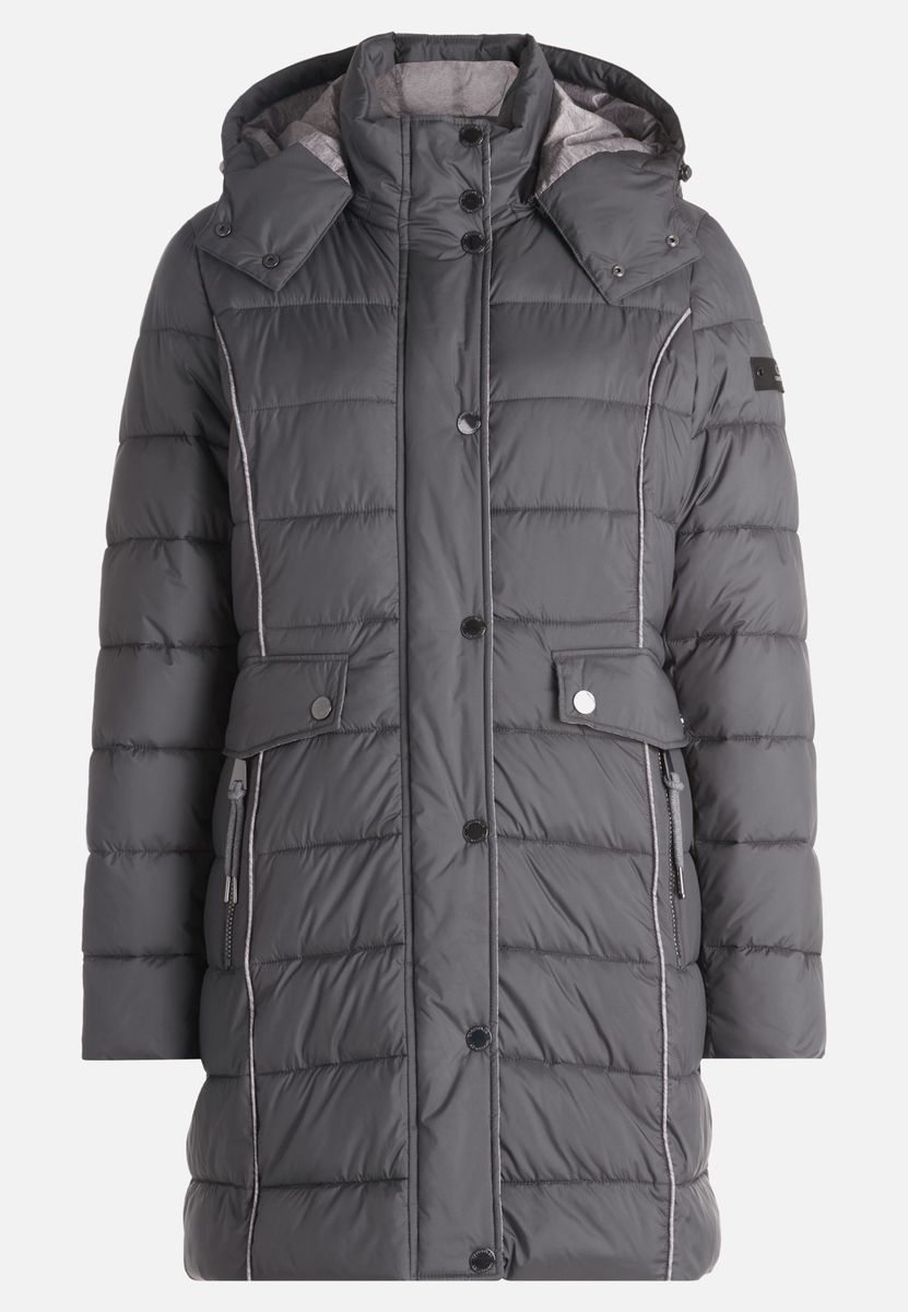 Steppmantel mit Kapuze und abnehmbarer Kapuze