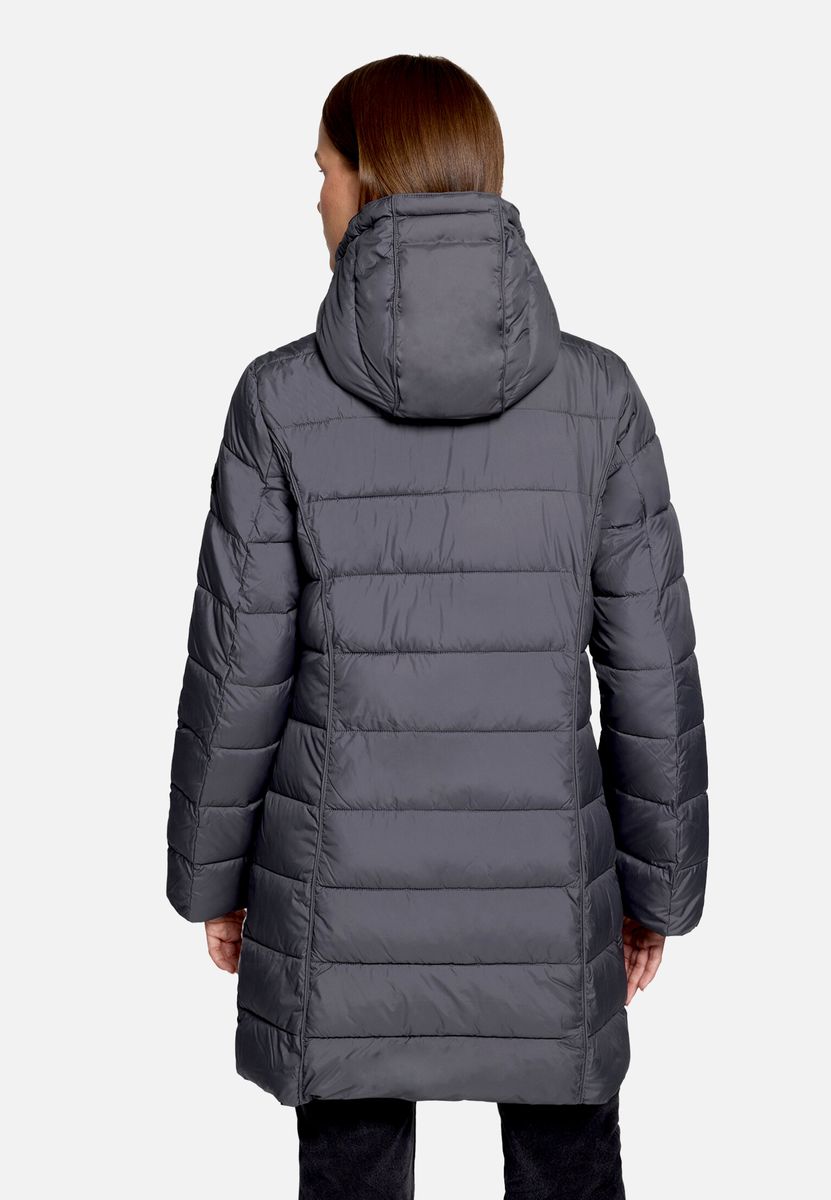 Sportlicher Steppparka mit abnehmbarer Kapuze