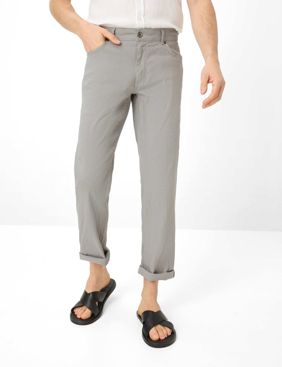 Herren Regular Fit Leinenhose