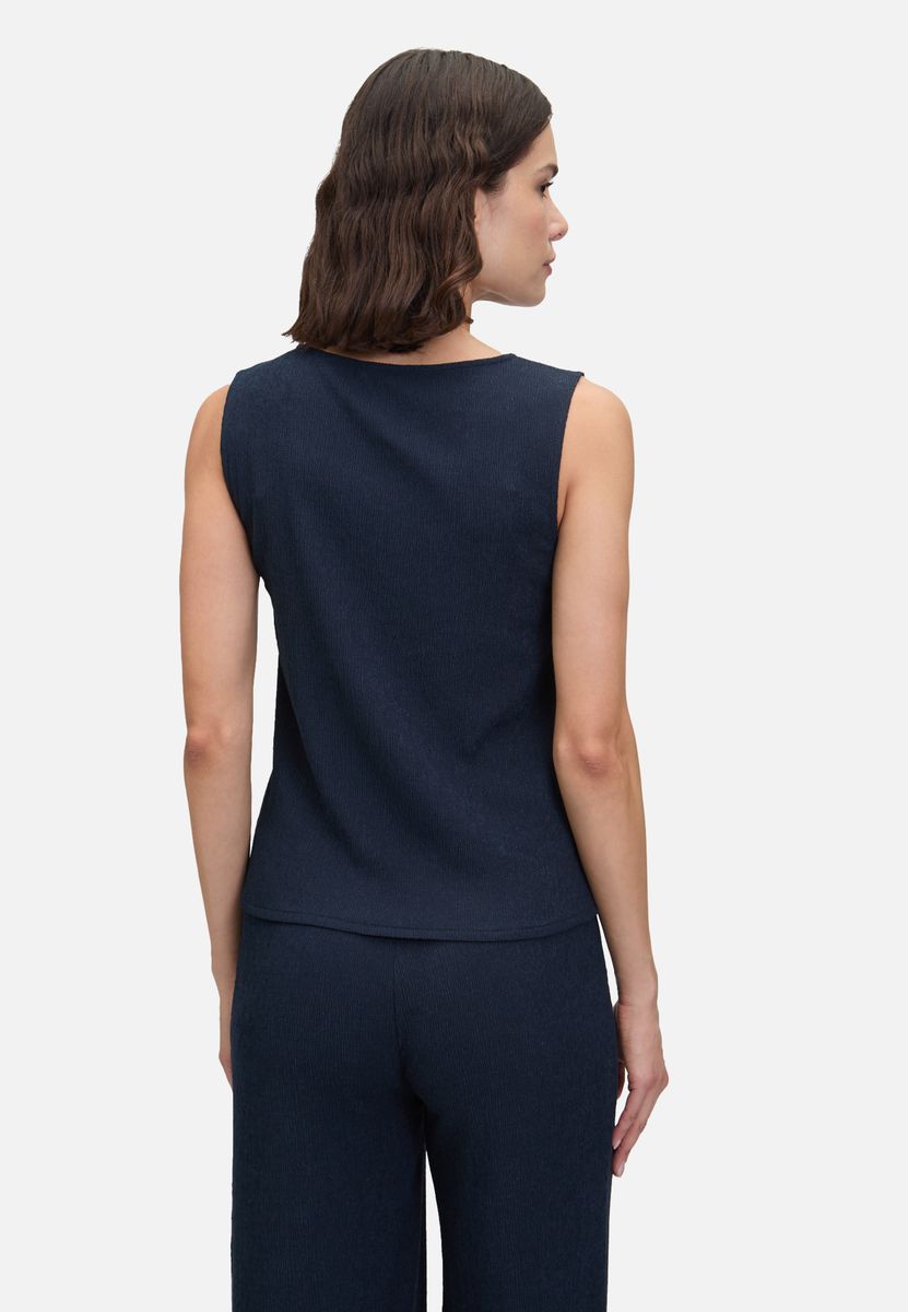 Ärmelloses Blusentop mit Struktur
