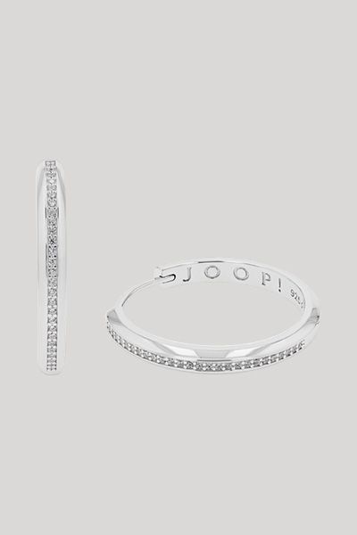 Creolen mit Zirkonia in Silber