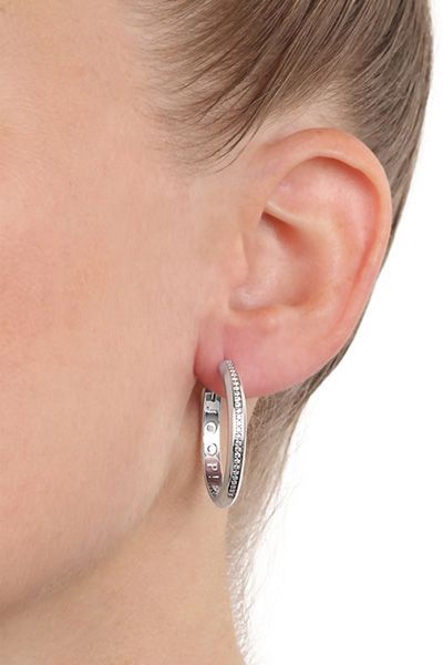 Creolen mit Zirkonia in Silber