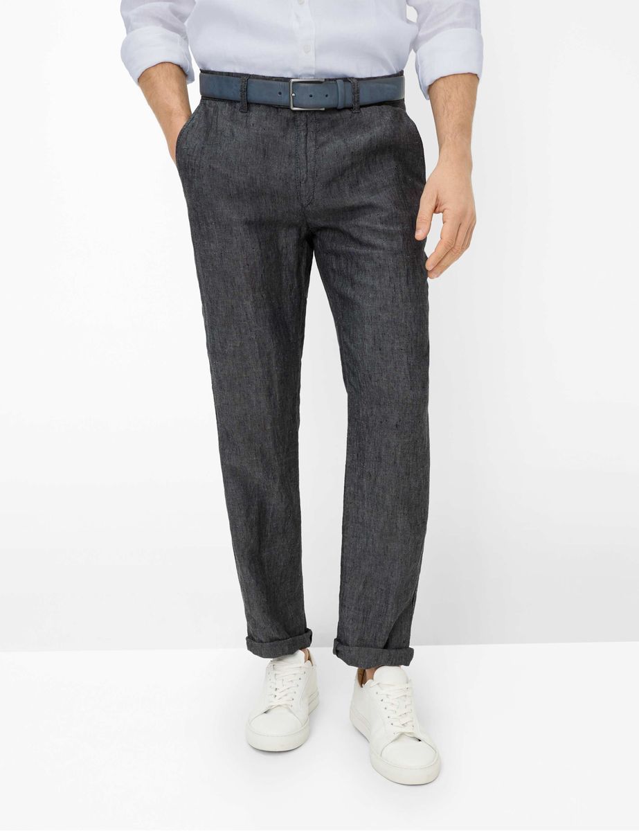 Herren Chinos aus Leinen, Regular Fit