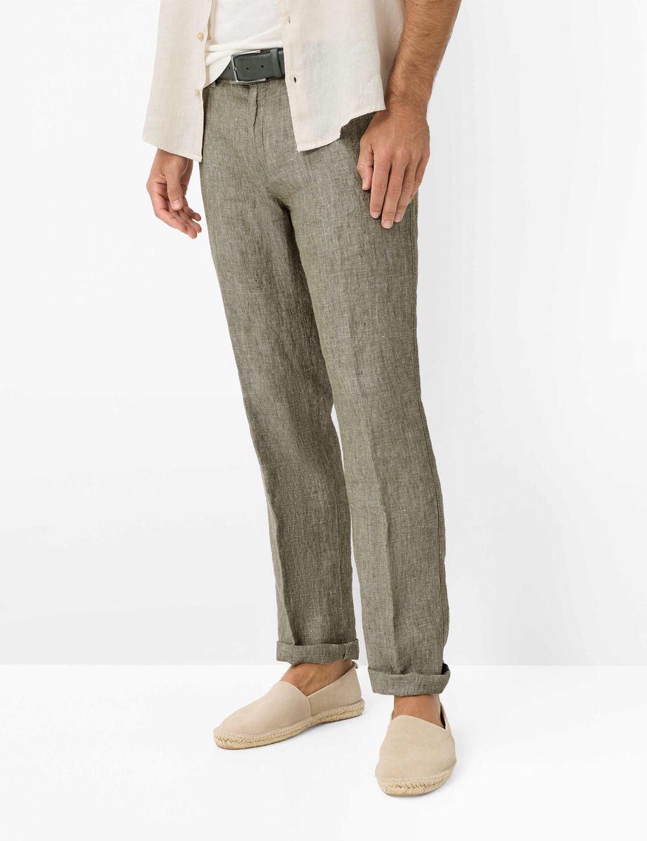 Herren Chino Hose aus Leinen, Regular Fit