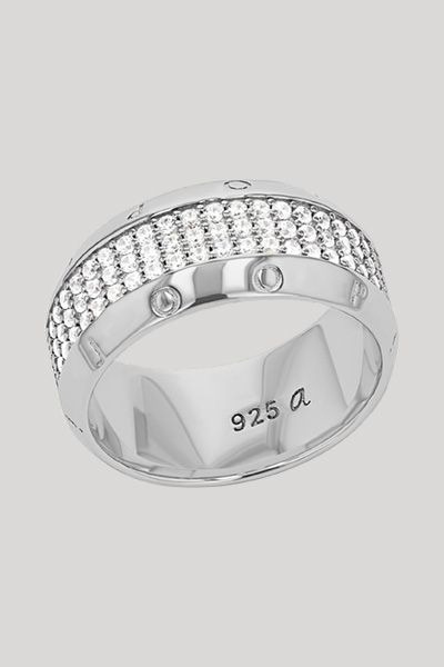 Ring mit Zirkonia in Silber