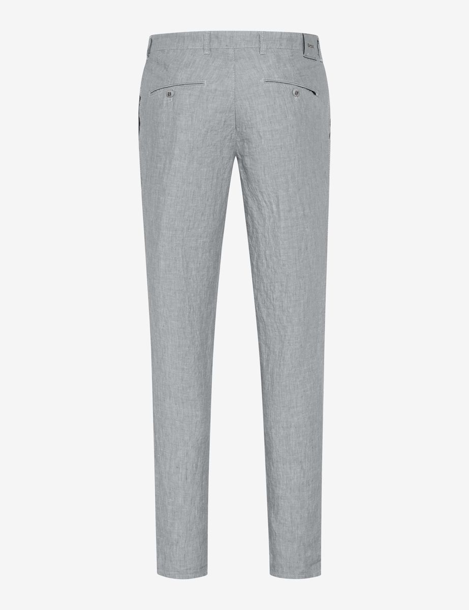 Herren Chino Hose Modern Fit Leinen