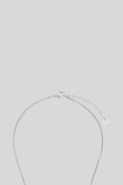 Halskette mit Zirkonia-Anhänger in Silber