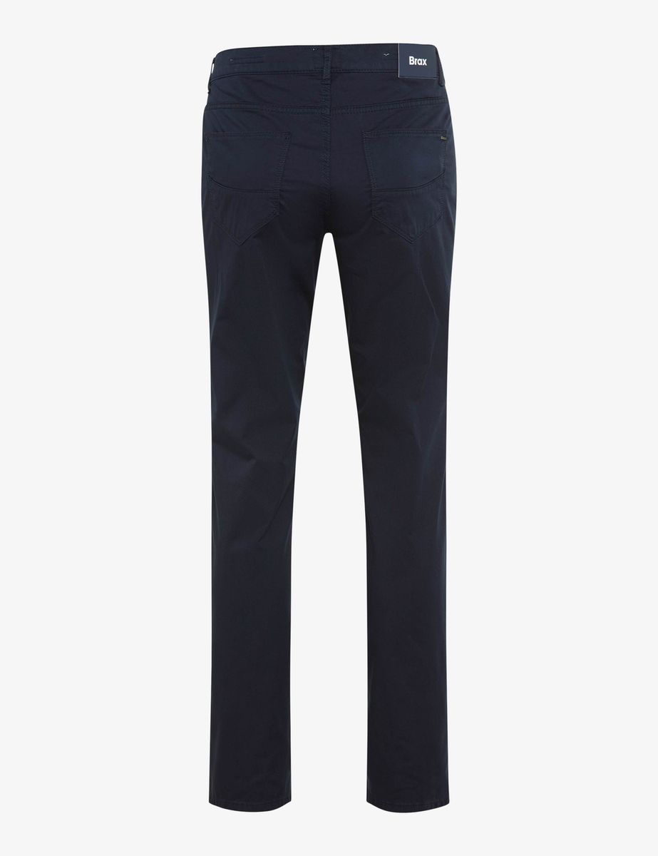 Marineblaue Five-Pocket-Hose mit gerader Passform