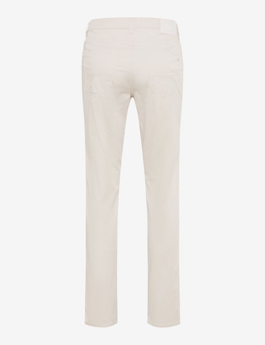 Gerade geschnittene beige Five-Pocket-Hose