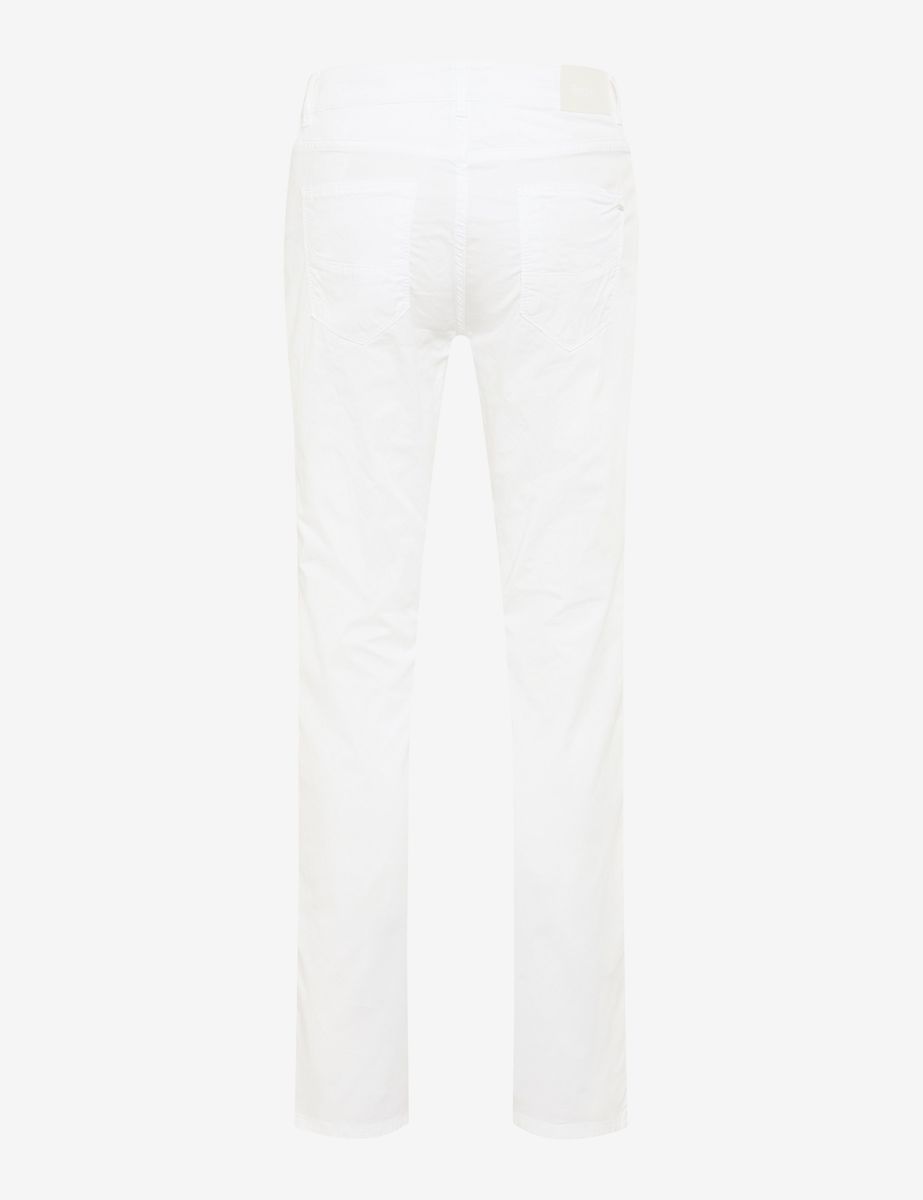 Herren Weiße Straight Fit Five-Pocket Hose