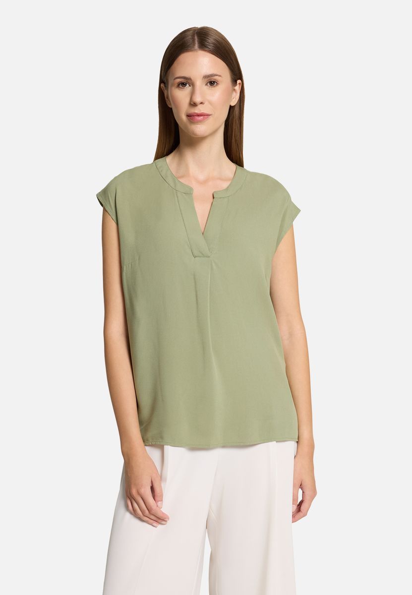 Bluse mit lockerem V-Ausschnitt