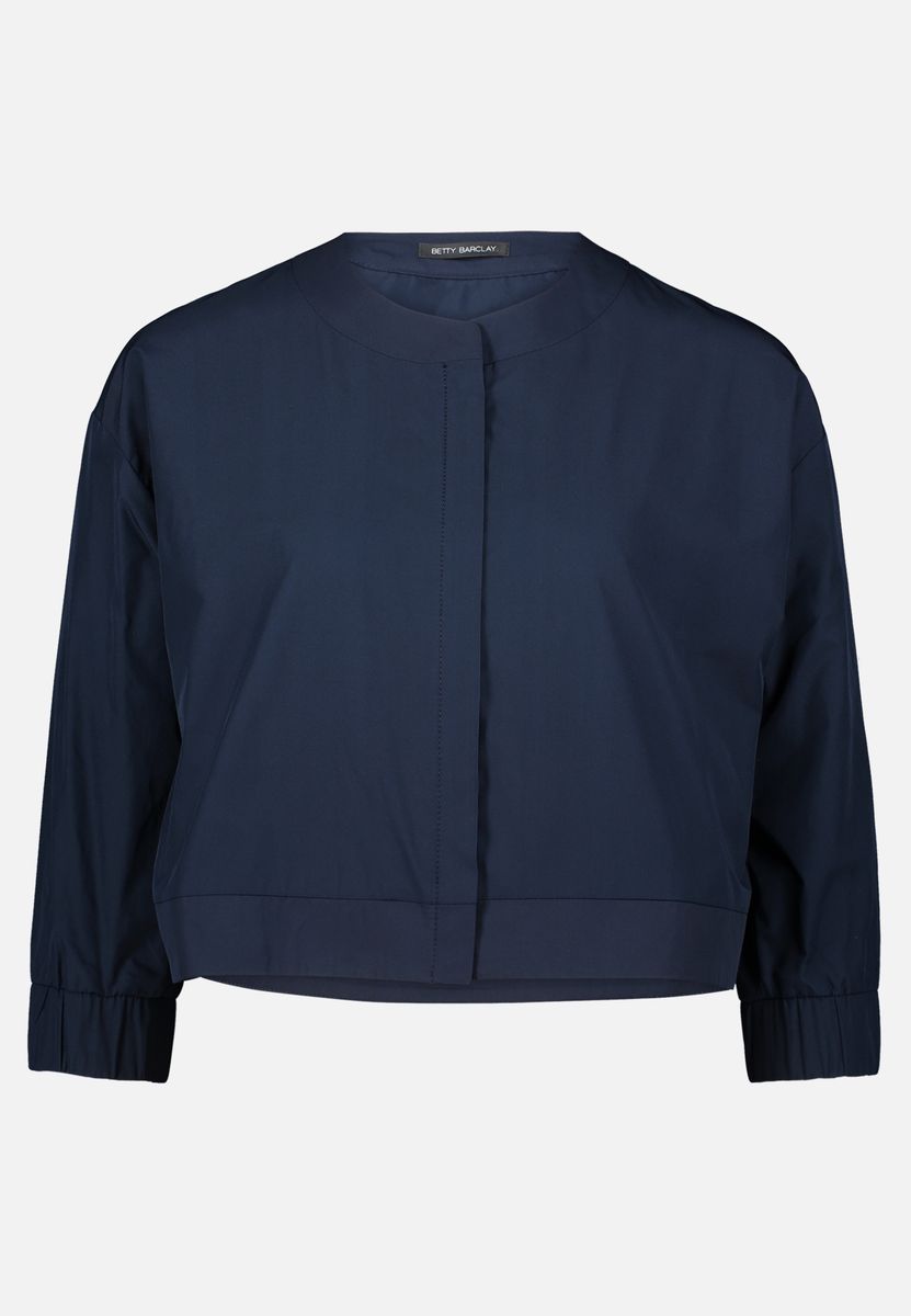 Kurze marineblaue Blousonjacke