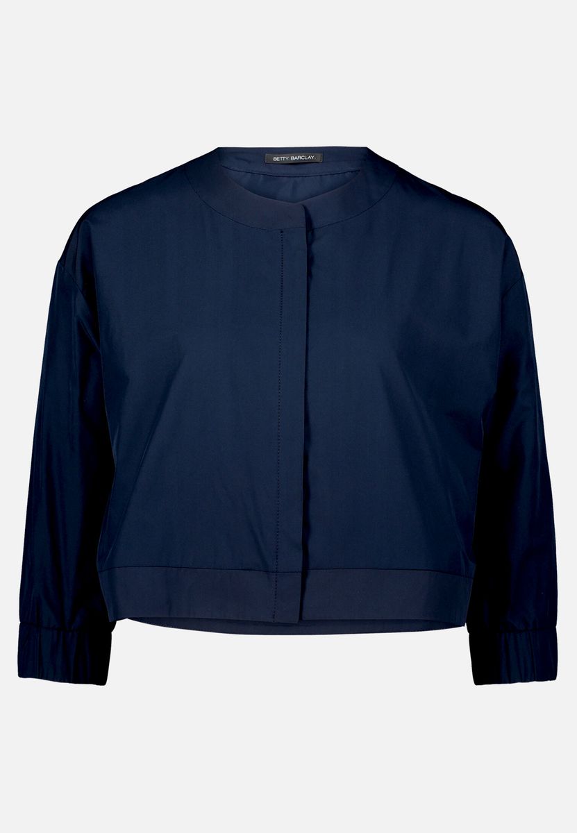 Kurze marineblaue Blousonjacke