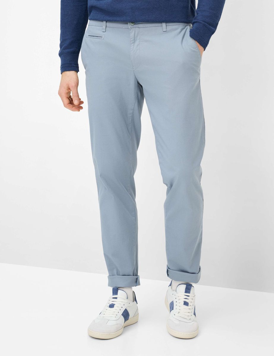 Herren Chino Hose Modern Fit Blau