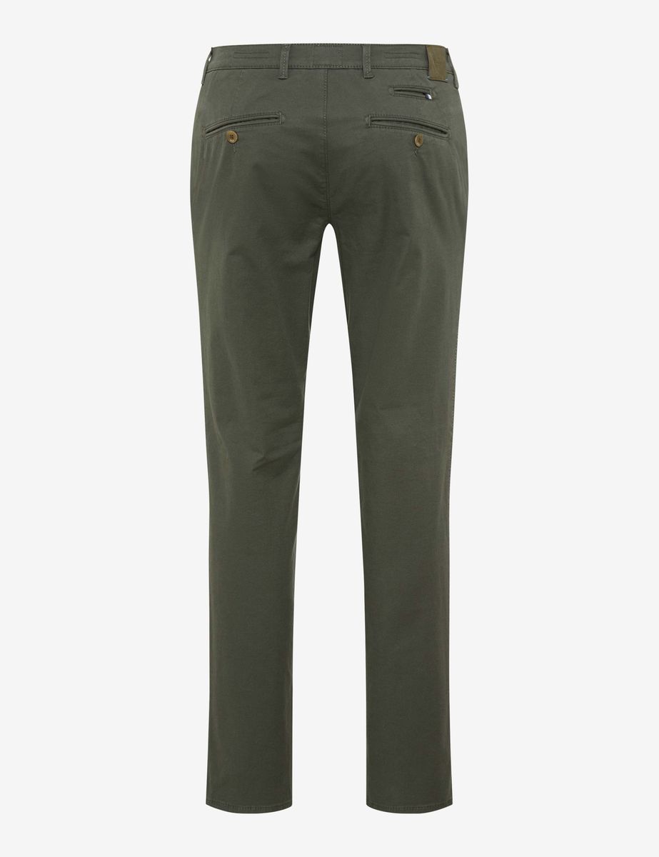 Herren Chino Hose in Olivgrün