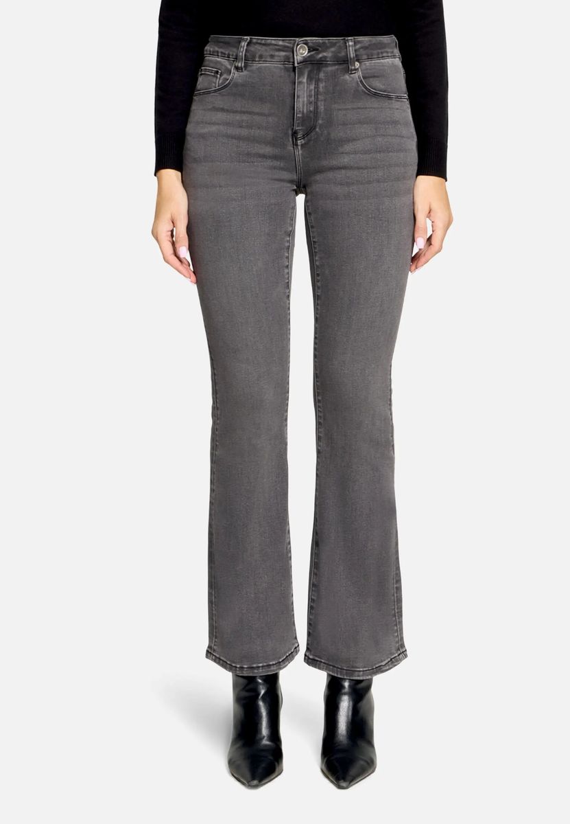 Bootcut Jeans mit Stone-Waschung