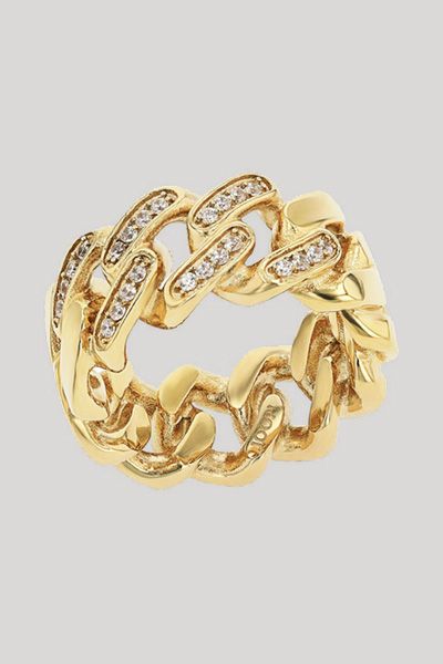 Ring mit Zirkonia in Gold