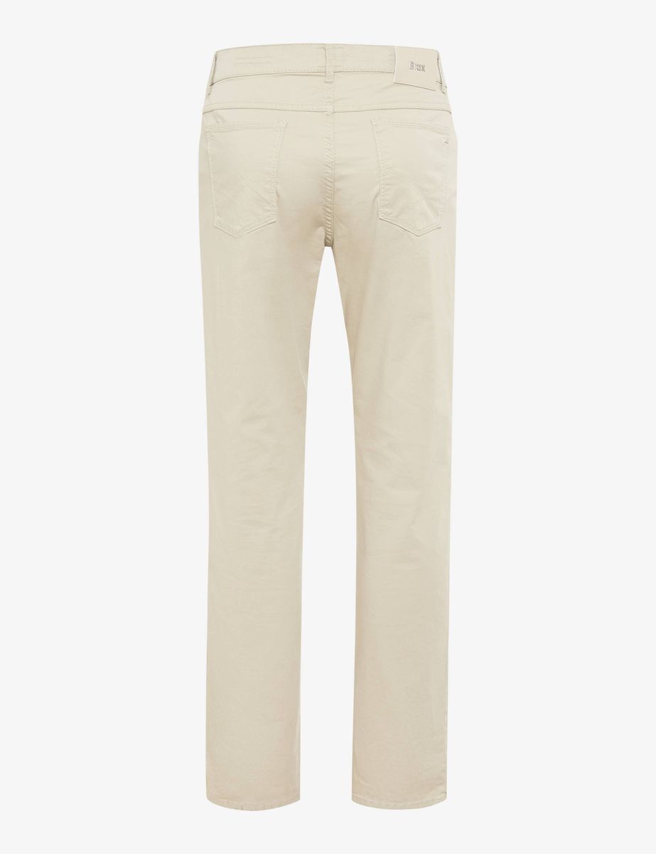 Herren Beige Five-Pocket Stretch Hose