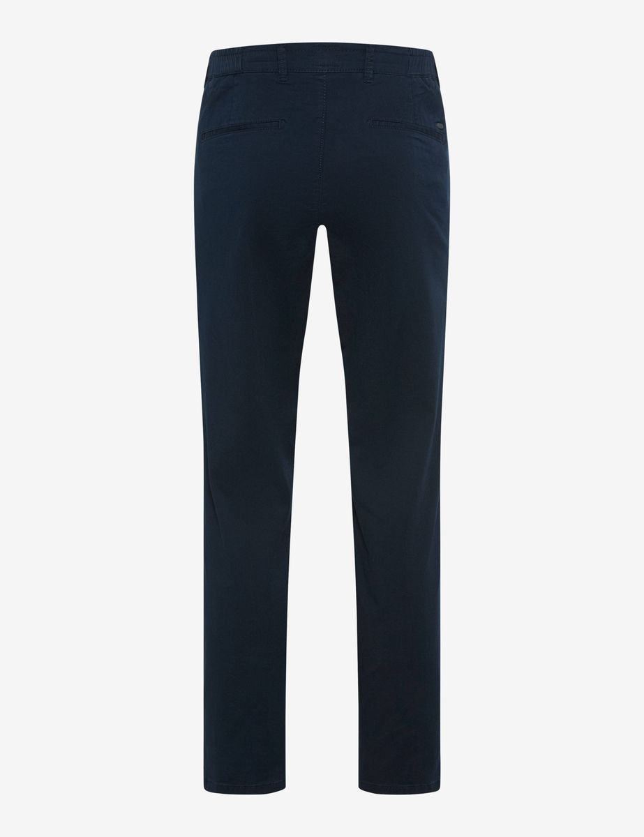 Relaxte, konisch zulaufende Navy-Chinohose
