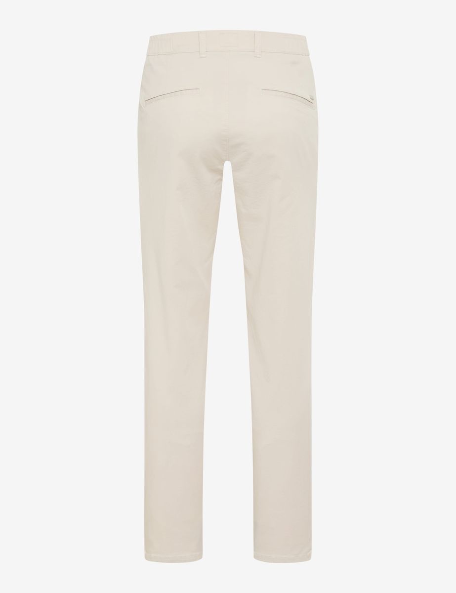 Beige Chinohose mit konisch zulaufendem Bein