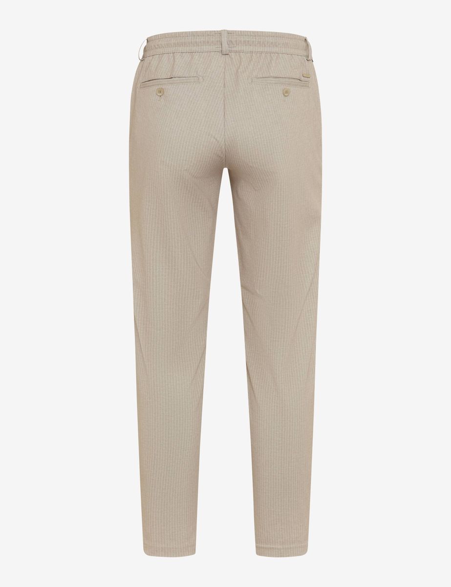 Herren Beige Tapered Fit Chino Hose