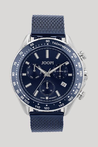 Chronograph in Silber/Navy