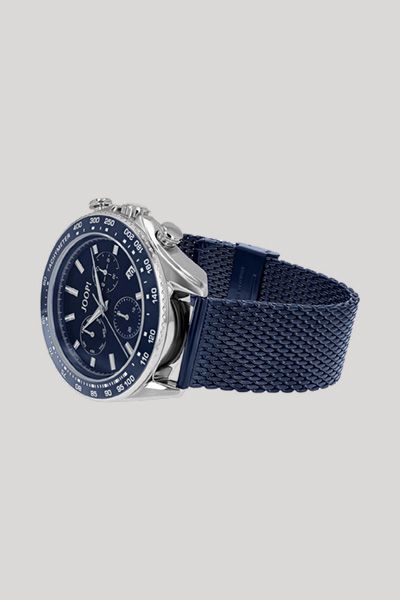 Chronograph in Silber/Navy