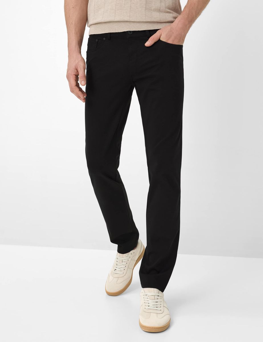 Schwarze Five-Pocket Hose im Modern Fit