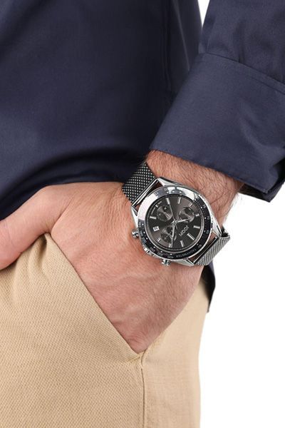 Chronograph in Silber/Dunkelgrau