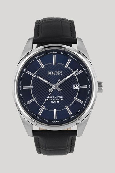 Herren-Armbanduhr in Silber/Navy