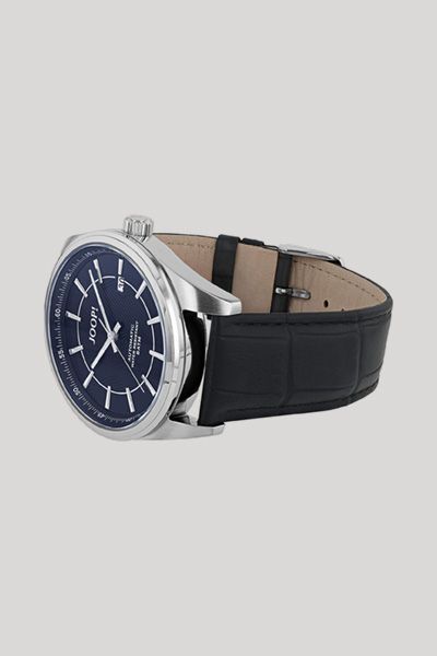 Herren-Armbanduhr in Silber/Navy