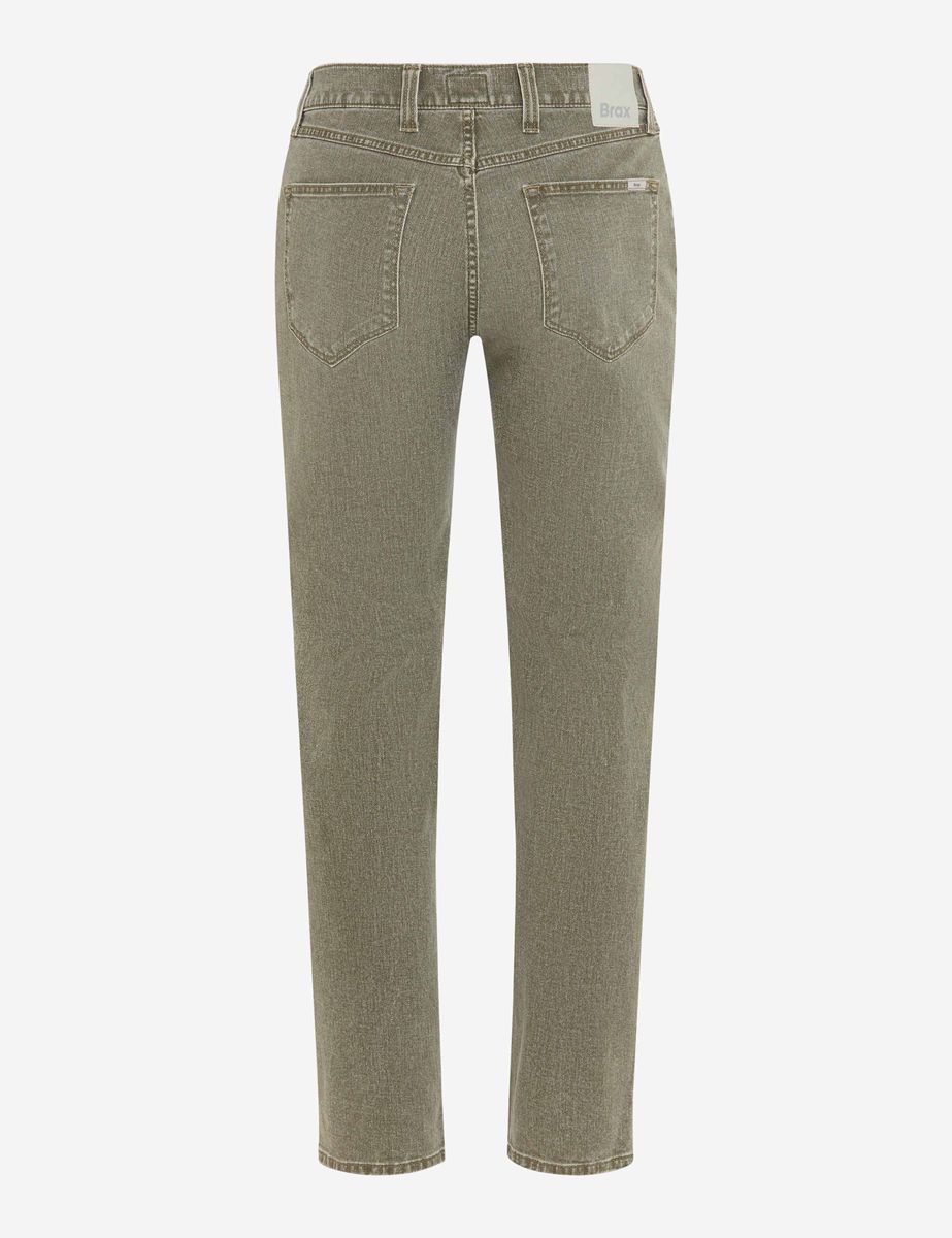 Brax Herren Five-Pocket-Hose Style CLINT THYME Denim Grün Khaki, denim grün - khaki, Gr. 30/32