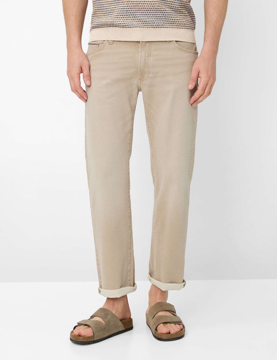 Brax Herren Five-Pocket-Hose Style CLINT BEACH, denim hellbeige, Gr. 30/32