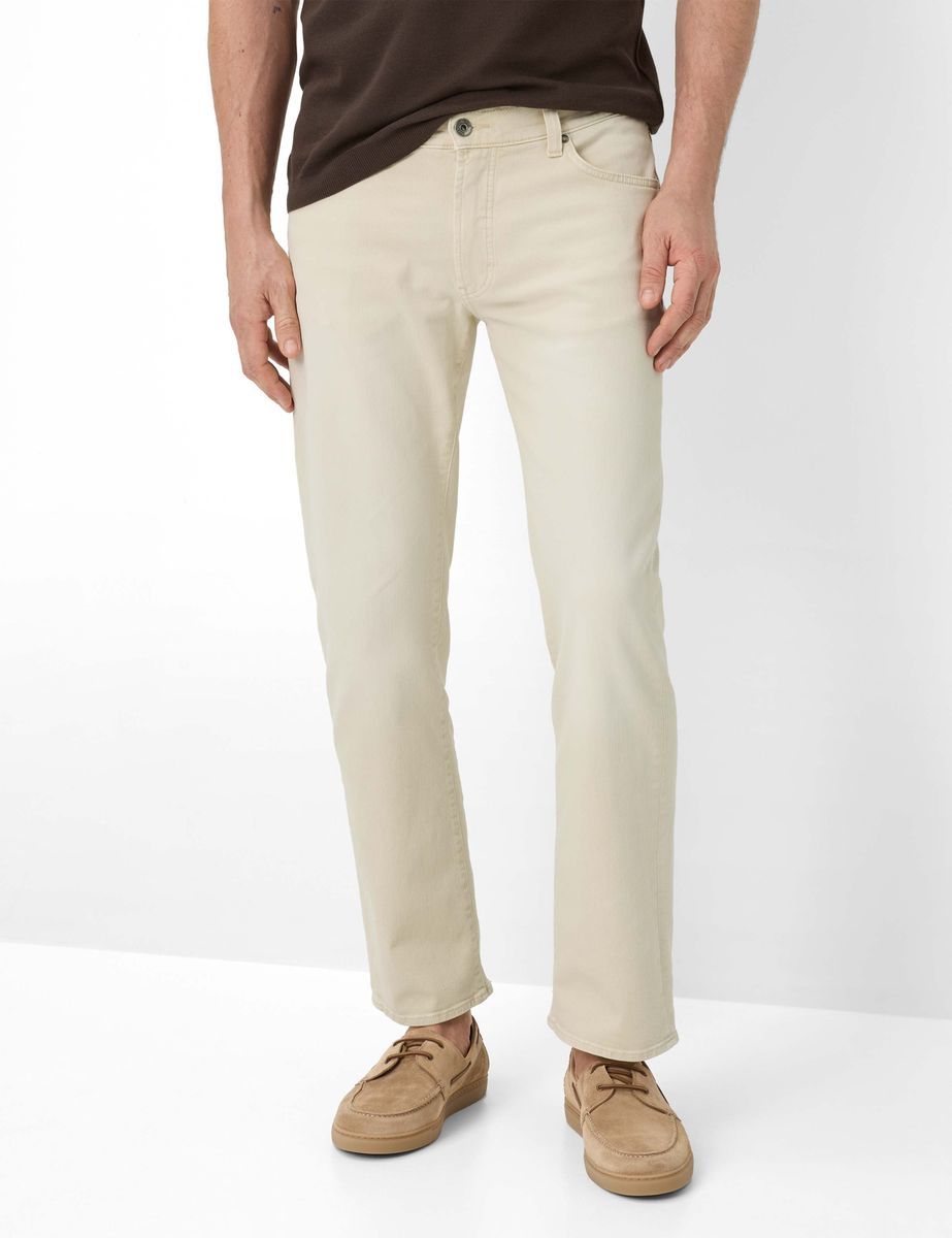 Brax Herren Five-Pocket-Hose Style CLINT WHITE SAND, denim hellbeige, Gr. 30/32