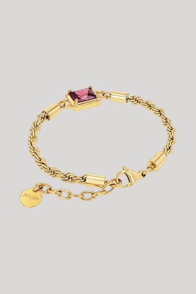 Armband mit Anhänger in Gold/Lila