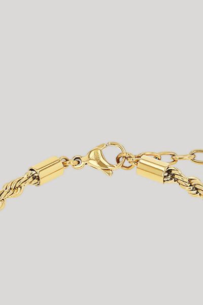 Armband mit Anhänger in Gold/Lila