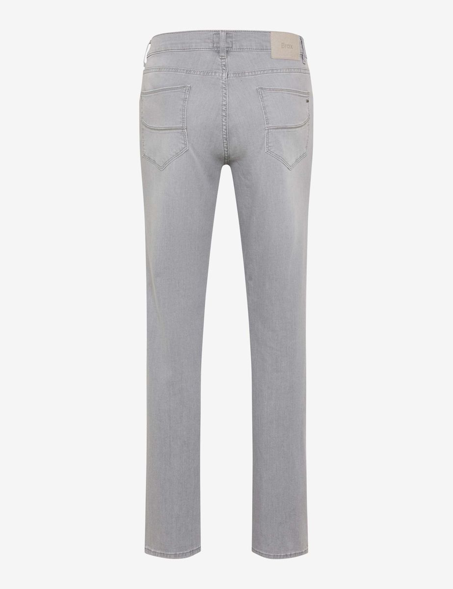Herren graue Five-Pocket-Hose mit geradem Schnitt
