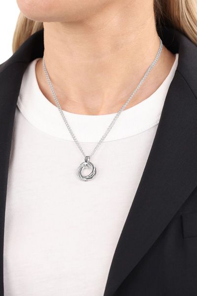 Halskette mit Anhänger in Silber