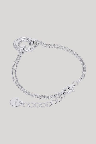 Armband mit Anhänger in Silber