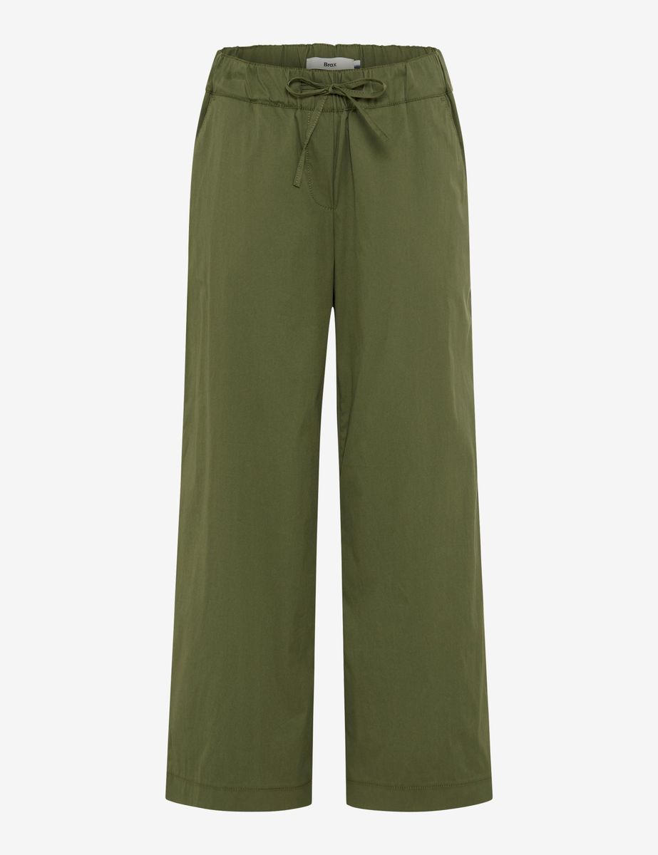 Weite Cropped Culottes mit Kordelzug