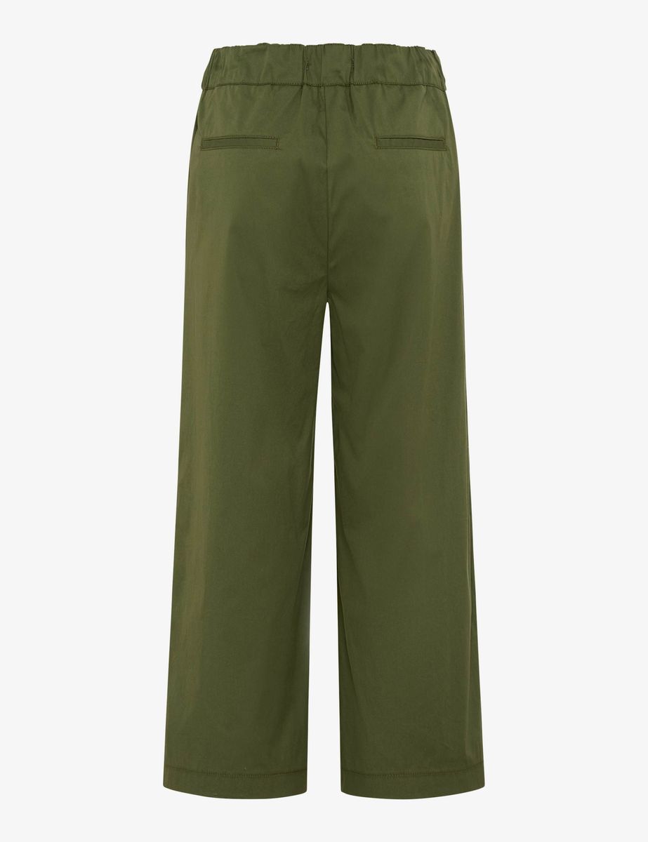 Weite Cropped Culottes mit Kordelzug