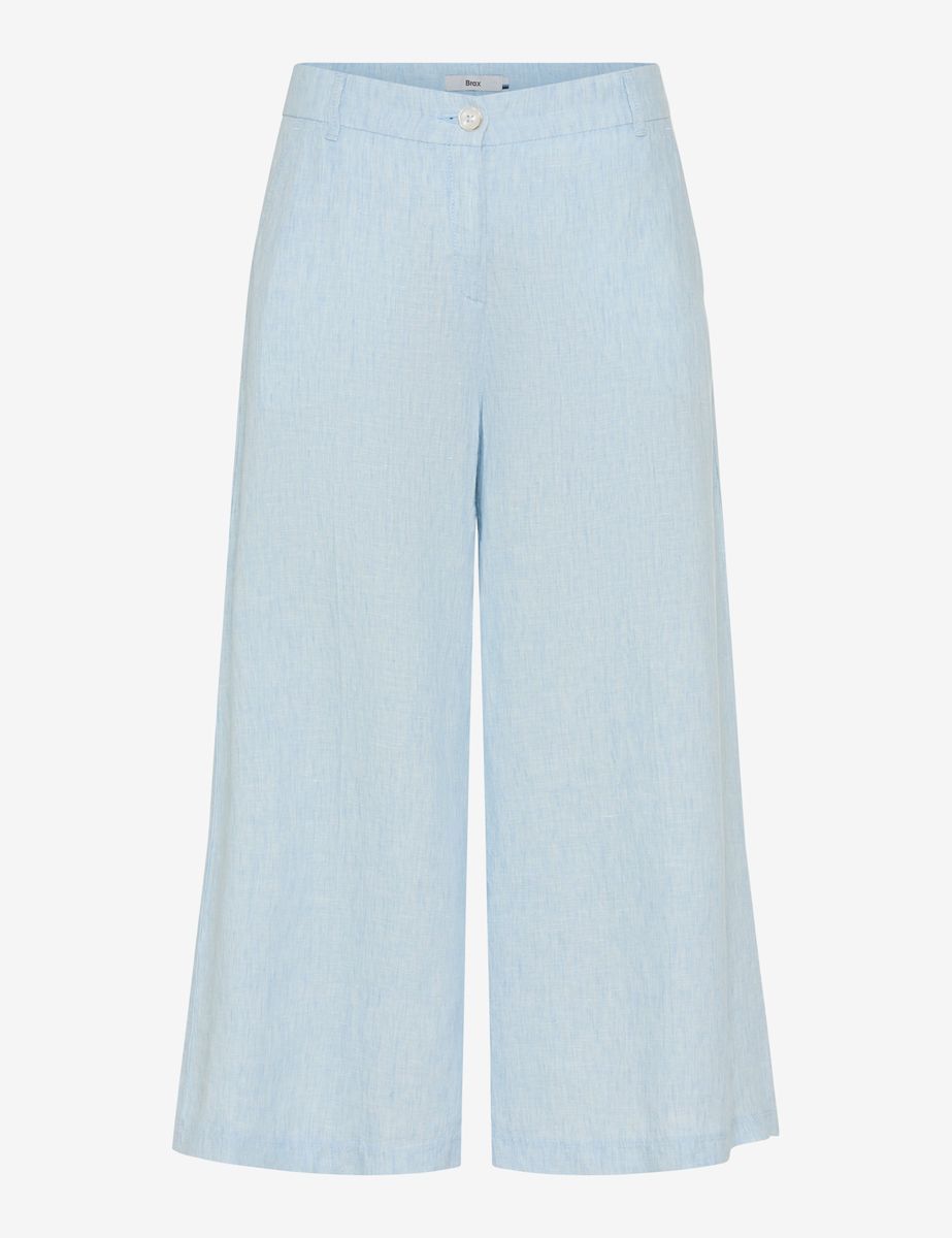 Weite Culottes aus Leinen
