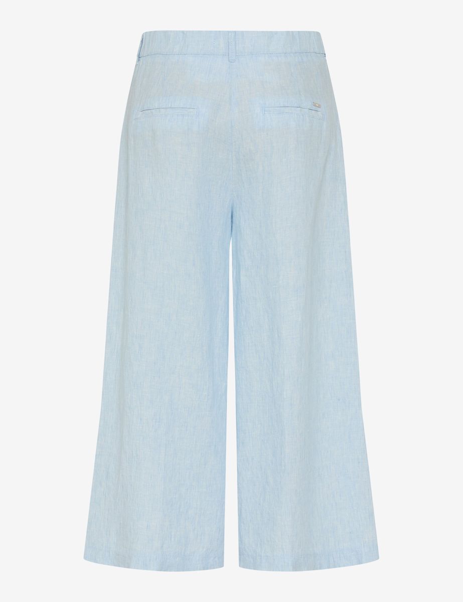Weite Culottes aus Leinen