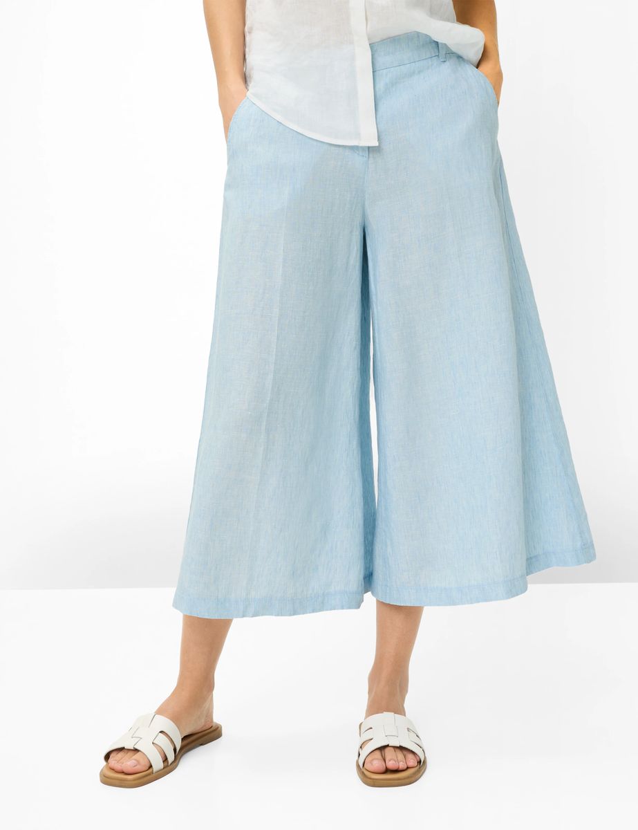 Weite Culottes aus Leinen