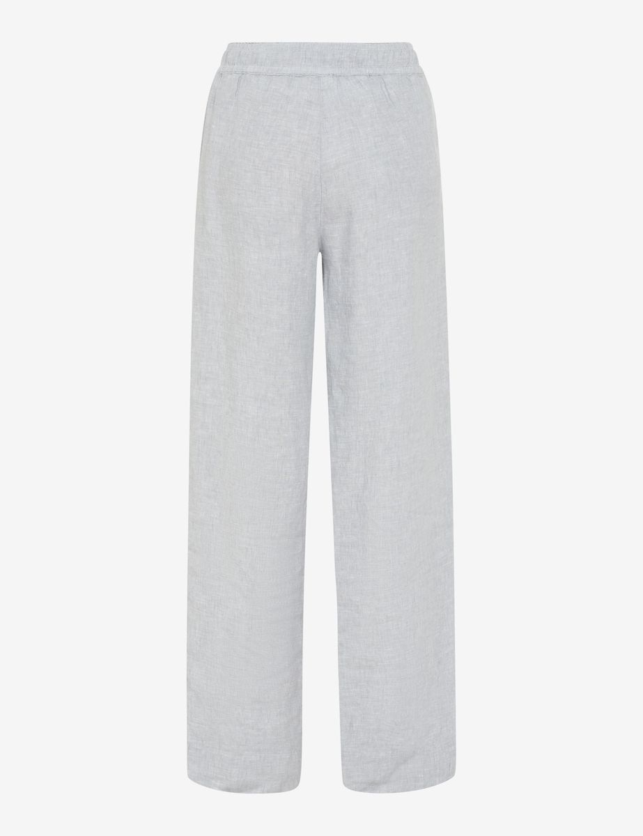 Damen Wide-Leg Leinenhose