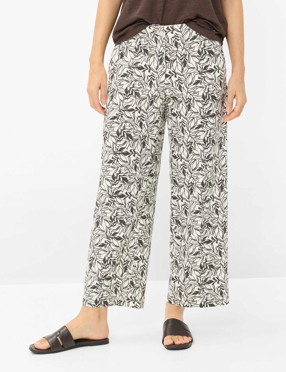 Damen Leinen Culottes mit weitem Bein
