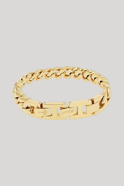 Panzerarmband mit Zirkonia in Gold