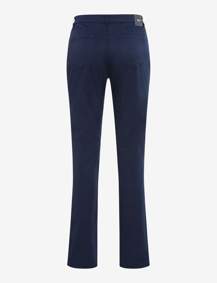 Damen Chino Hose mit gerader Passform, Marineblau