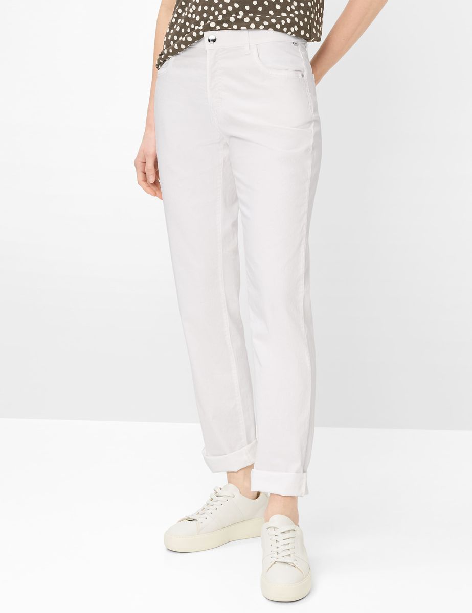 Damen Weiße Hose mit regulärer Passform