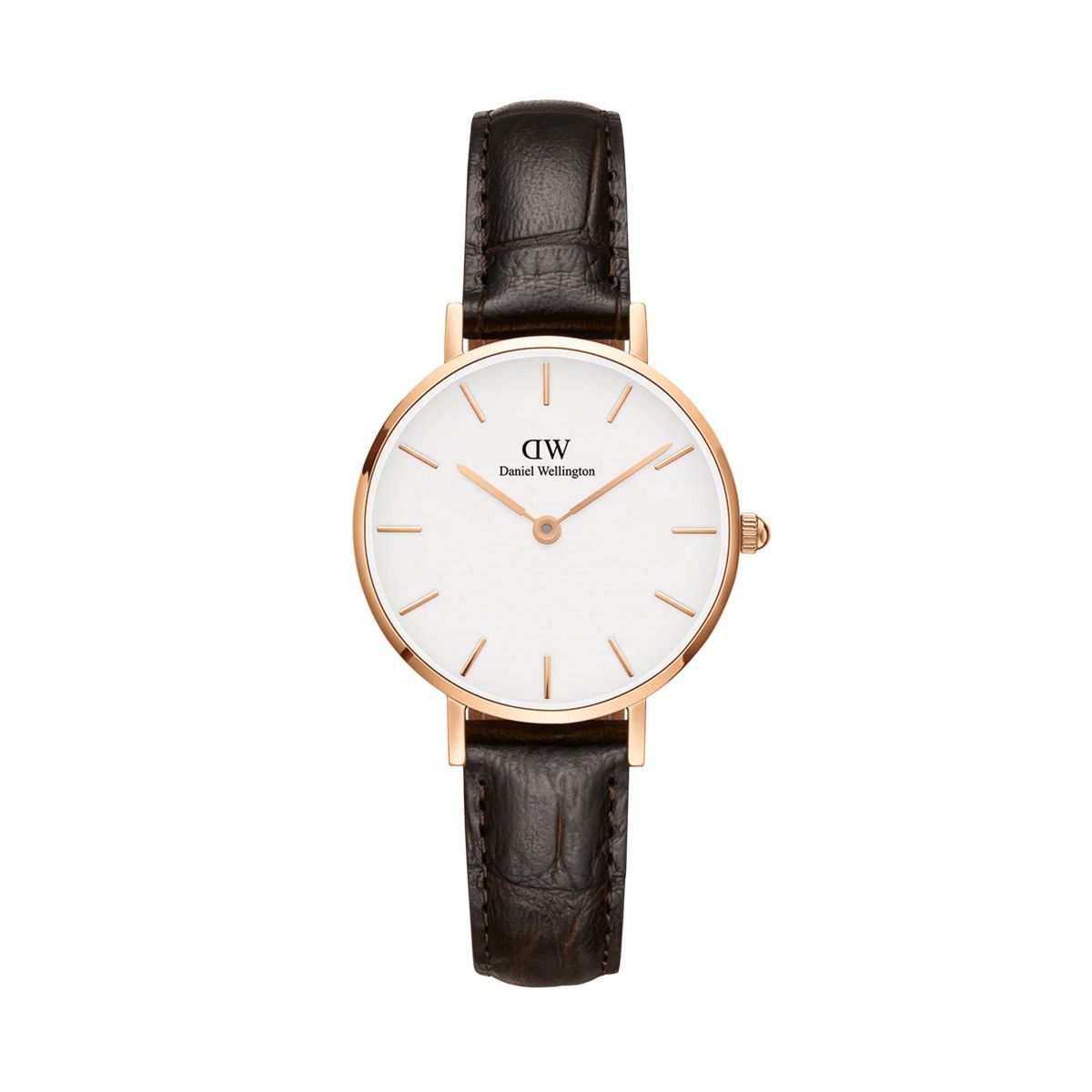 Petite York Roségold Lederuhr